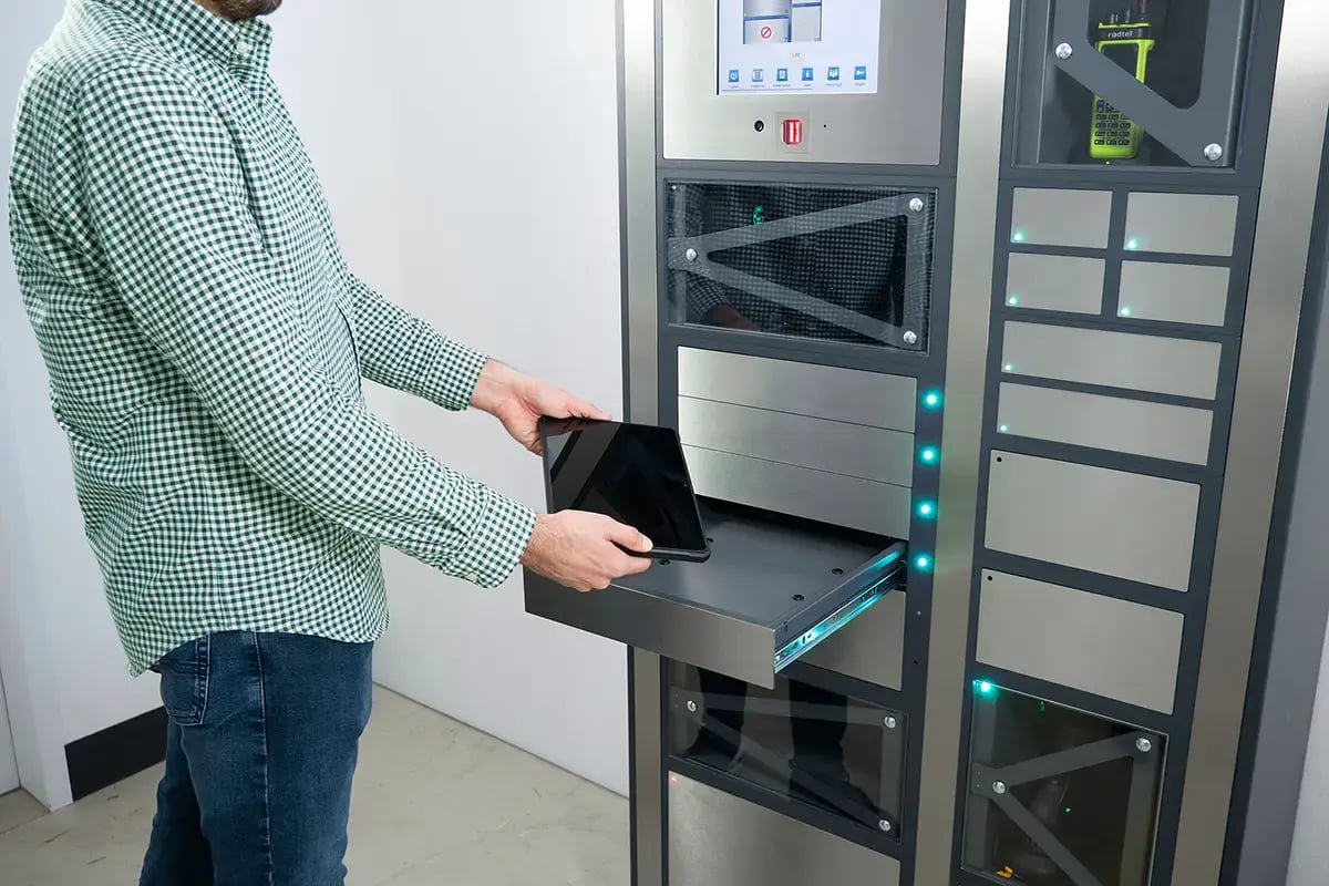 Device-charging lockers