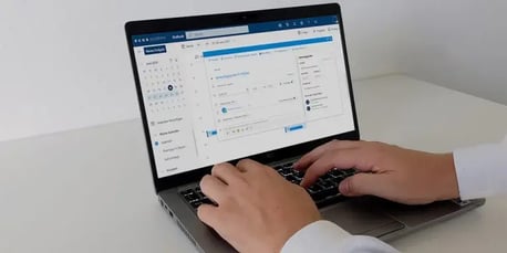 Reservation_through_outlook_on_laptop