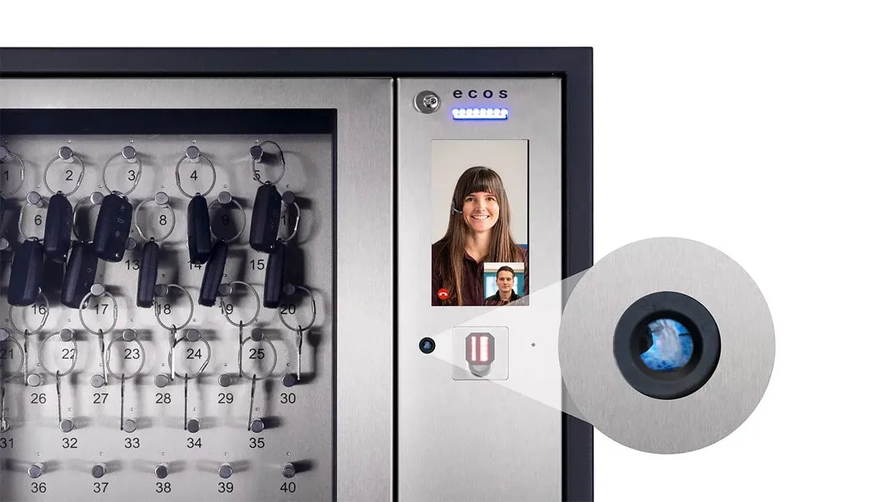Integrated-camera-on the key cabinet
