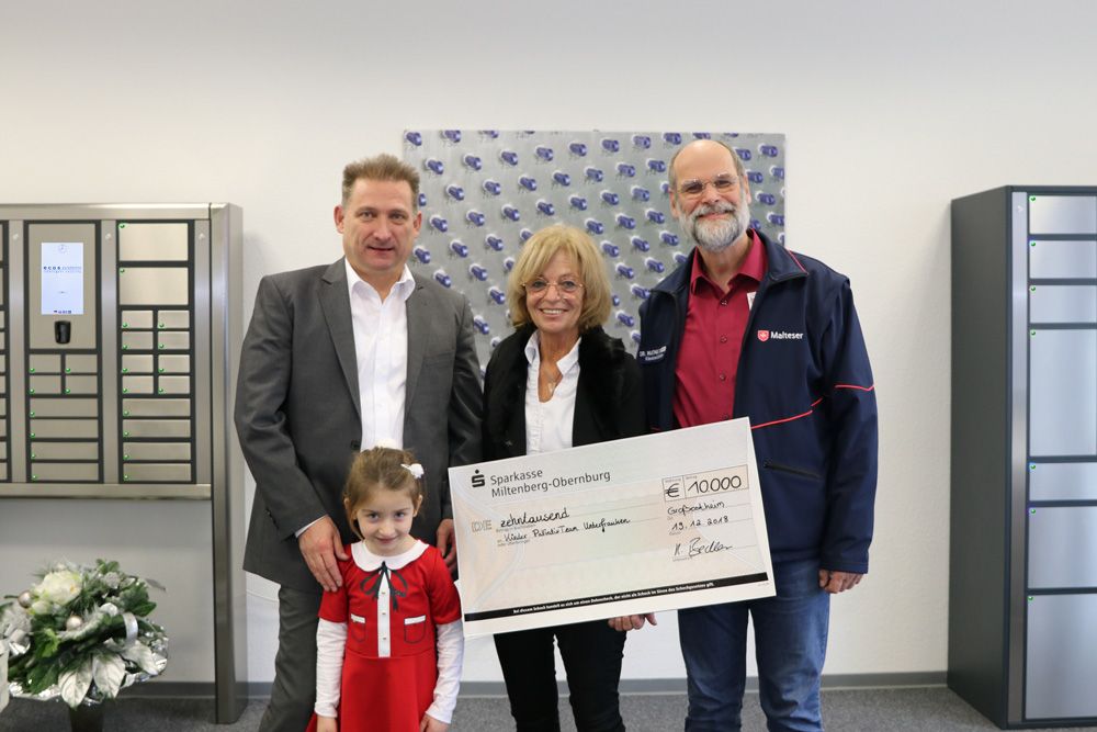 10.000 Euro Spende für das regionale Kinder-Palliativ-Team 2018