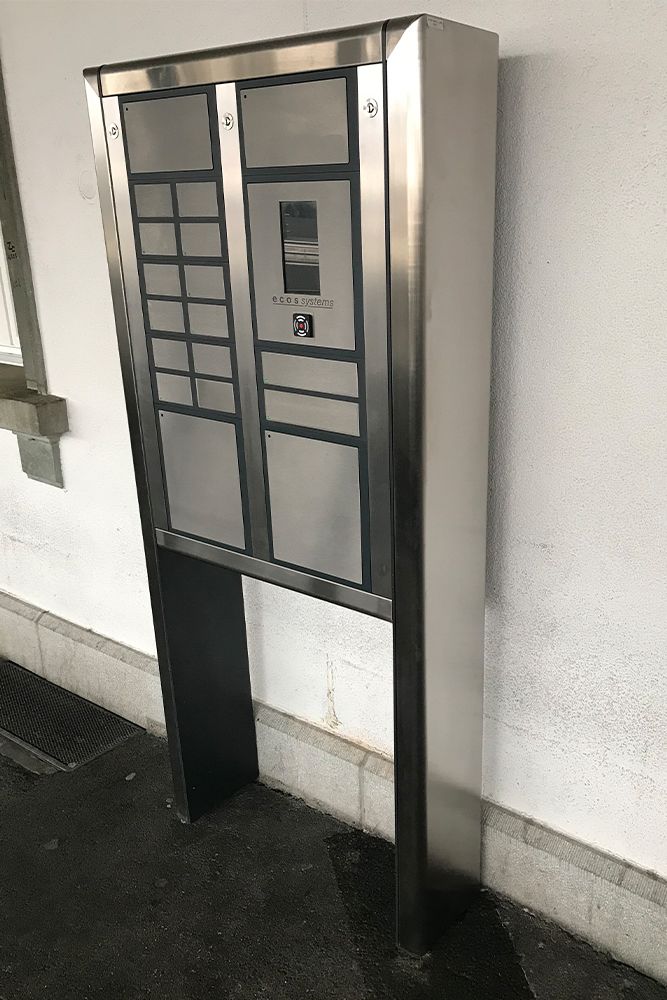 electronic key cabinet at Solothurn train station