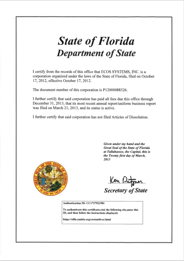 State-of-Florida-certificate
