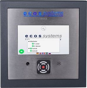 ecos systems 7zoll Terminal - Videokommunikation - Auswahlliste