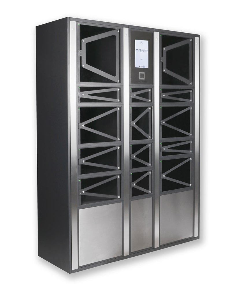 electronic_locker_system_with_transparent_polycarbonate_cabinet_doors